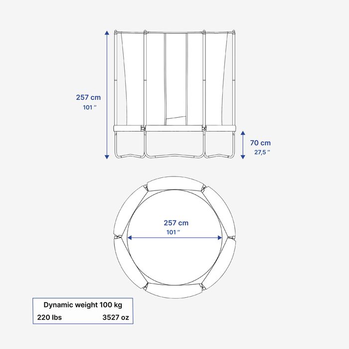 Trampolim 300 com Rede de Proteção - Montagem sem Ferramentas