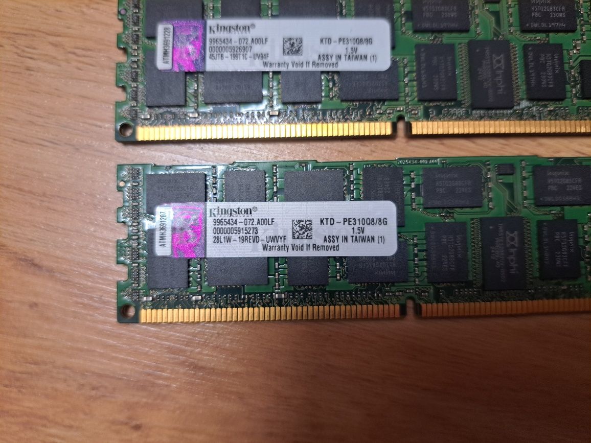 Pamięć RAM ddr3 ecc 2x8GB