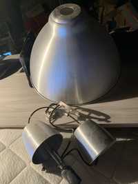 Lampa klosz metalowy inox ikea