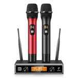 TONOR TW820 Wokalowy zestaw 2 Mikrofonów UHF – Karaoke i Imprezy 60 m!