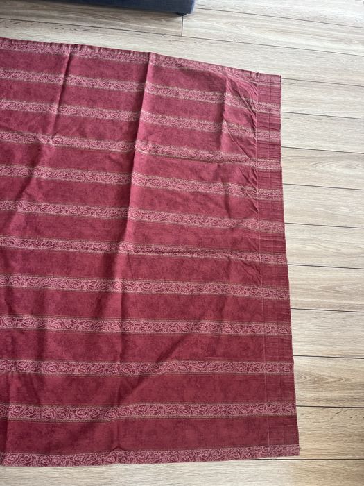 Zasłona bordowa na taśmie zasłony komplet zadłon 2 szt. 115x200 paski