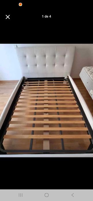 Cama de casal branca