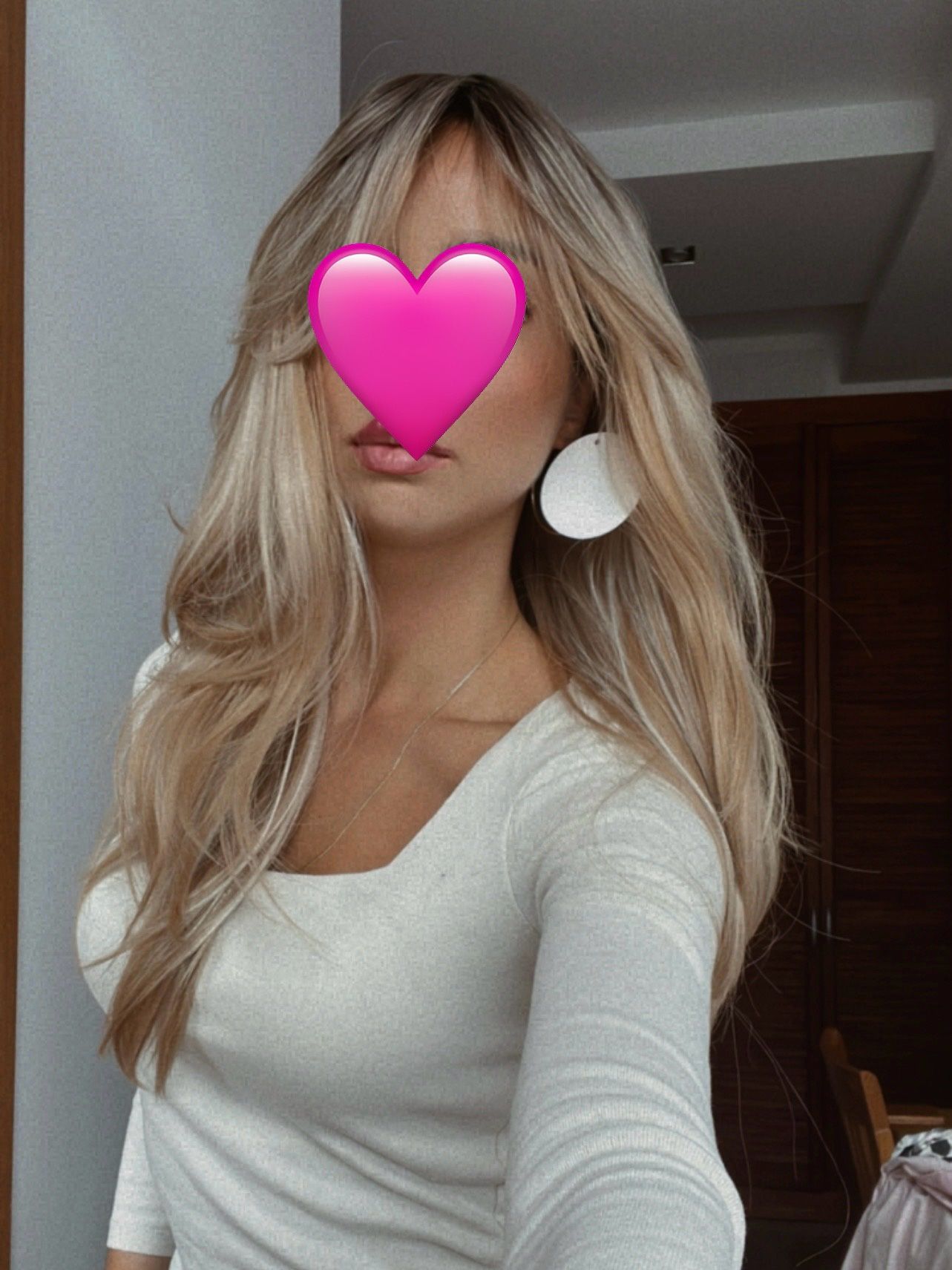 Blond peruka jakość premium jak naturalne włosy pasemka ombre grzywka