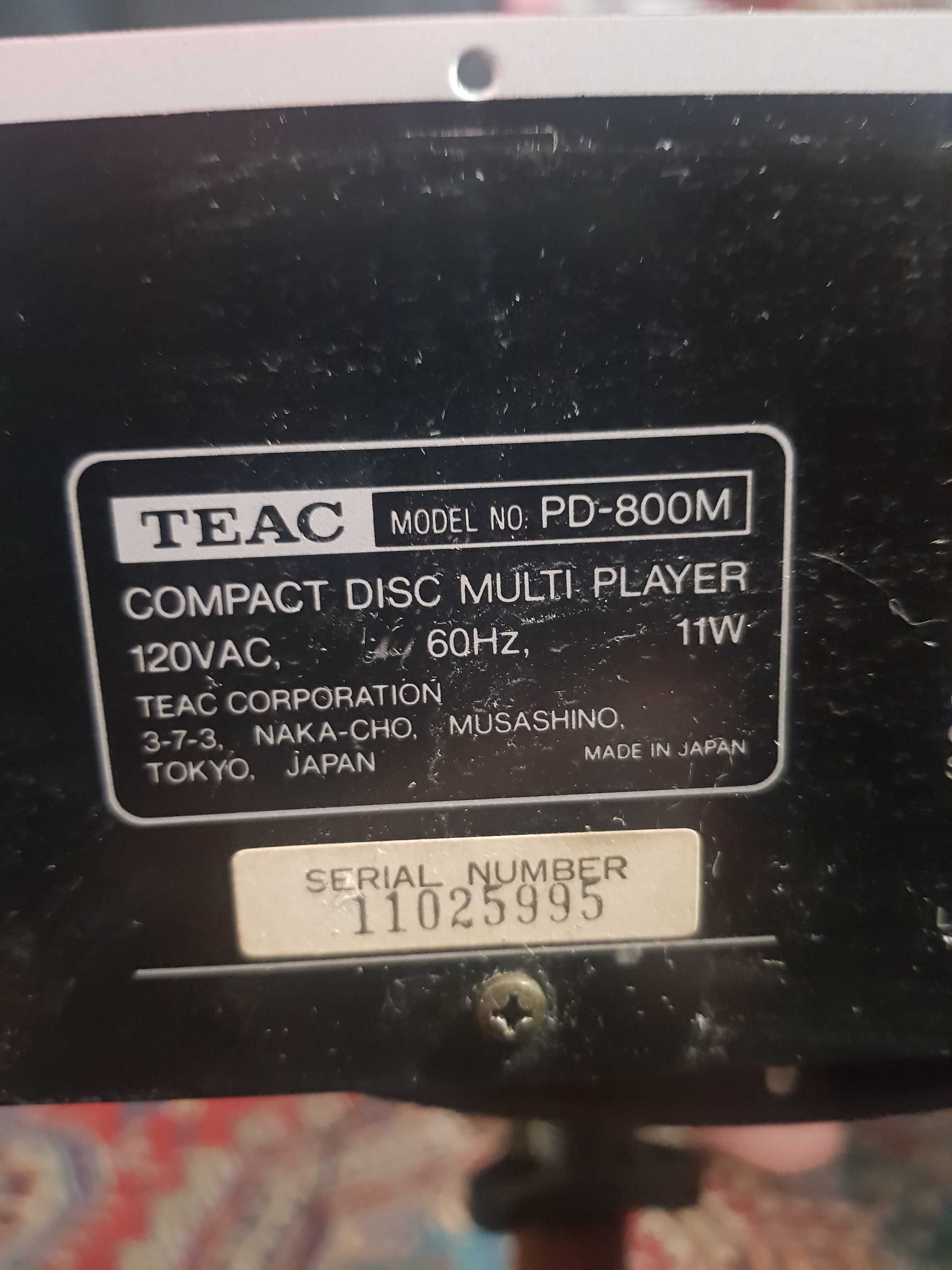 Компакт-диск програвач Teac PD-800M