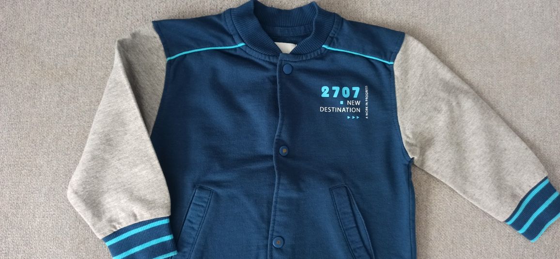 Zestaw Bluz 2 Sztuki Bomberka Sinsay Szara M&S Motor R. 92/98cm
