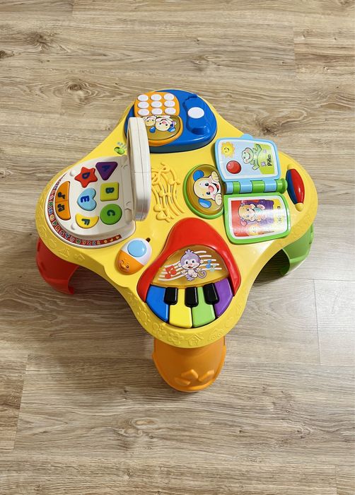 Stolik edukacyjny i żółwik  Fisher Price angielski