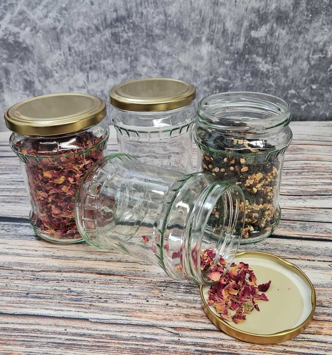 [8PAK] Słój 500ml Faceta - złota zakrętka fi 82