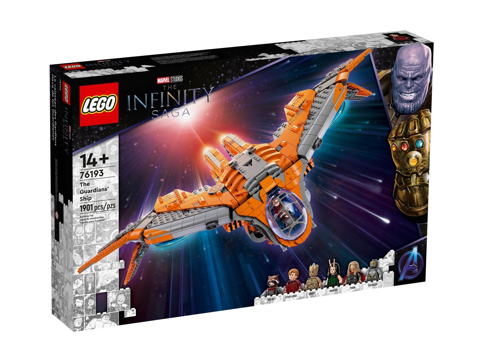 Klocki Lego Marvel Guardians of the Galaxy Statek Strażników 76193