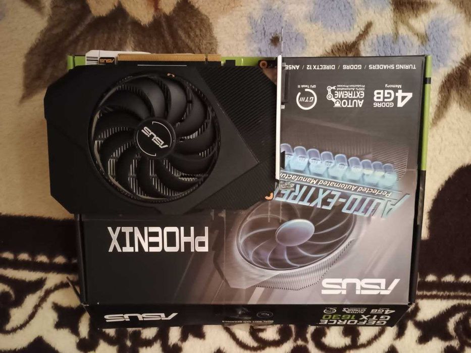 Відеокарта ASUS GeForce GTX 1630 PHOENIX 4 ddr6 енергоефективна