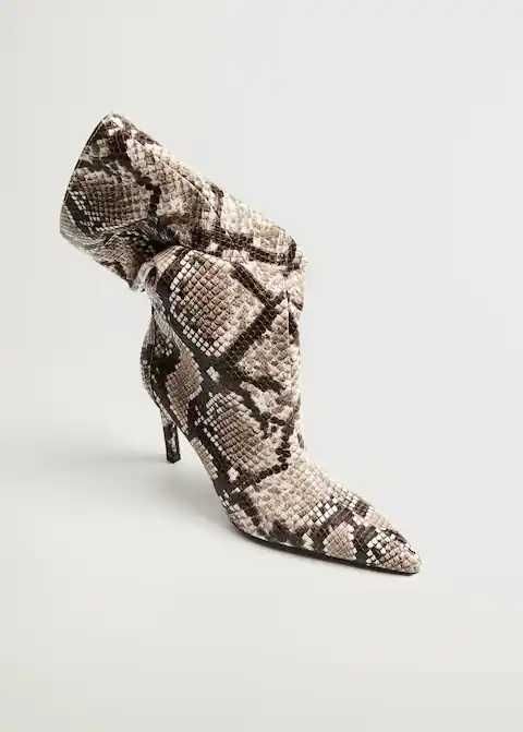 Botas snake print da Mango