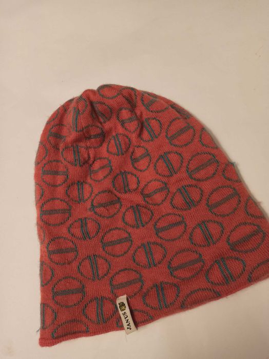 Czapka Janus wełniana merino wool uniwersalna dwustronna