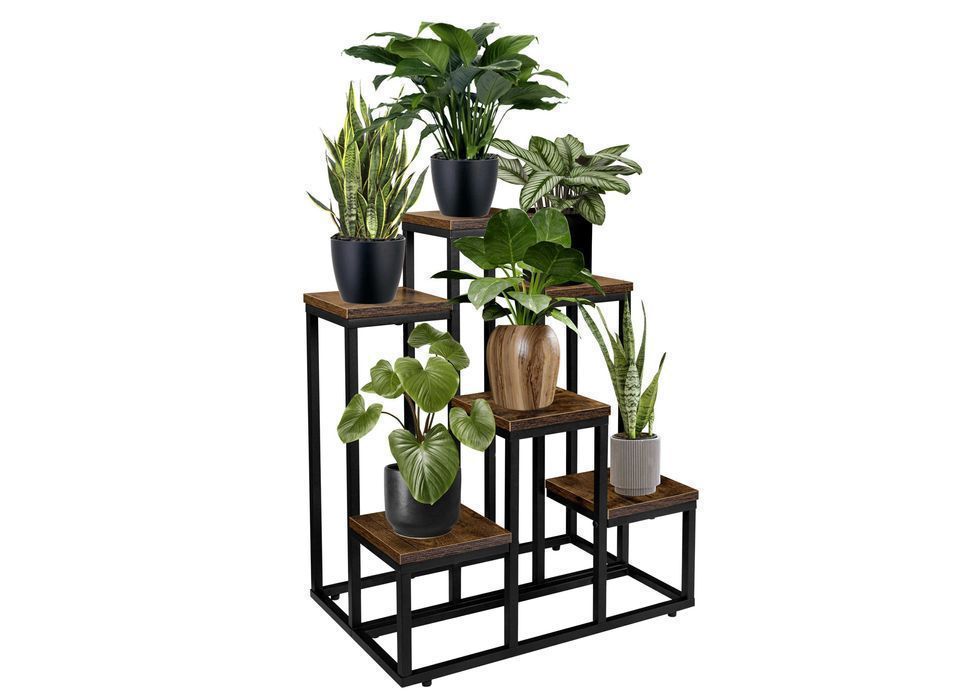 Kwietnik stojący loft BELGAR RUSTIC stojak na kwiaty