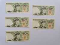 Banknoty PRL 50 zł 1988