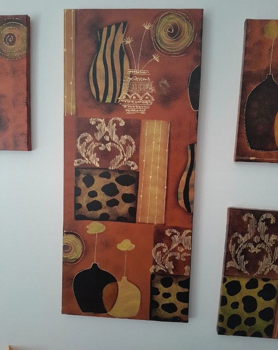 Conjunto de 4 telas de parede