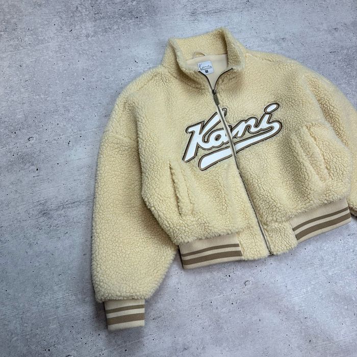 Женская куртка бомбер шерпа теди Karl Kani размер XS