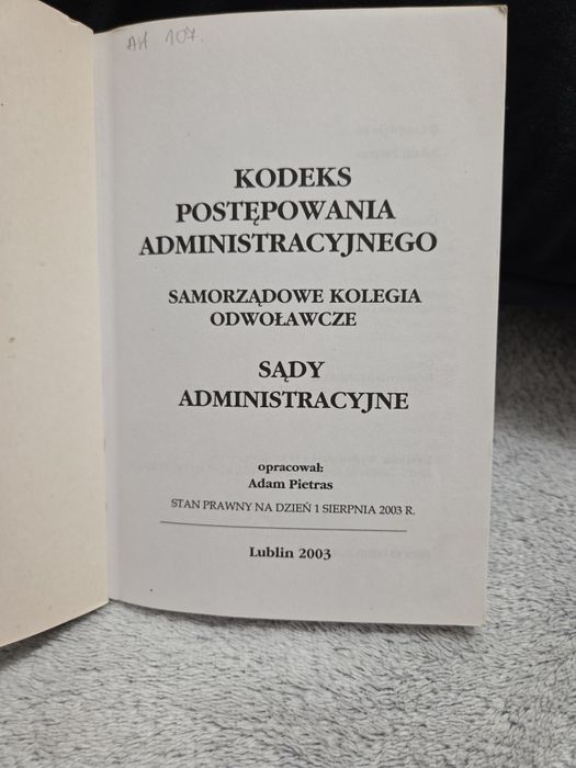 Kodeks postępowania  administracyjnego