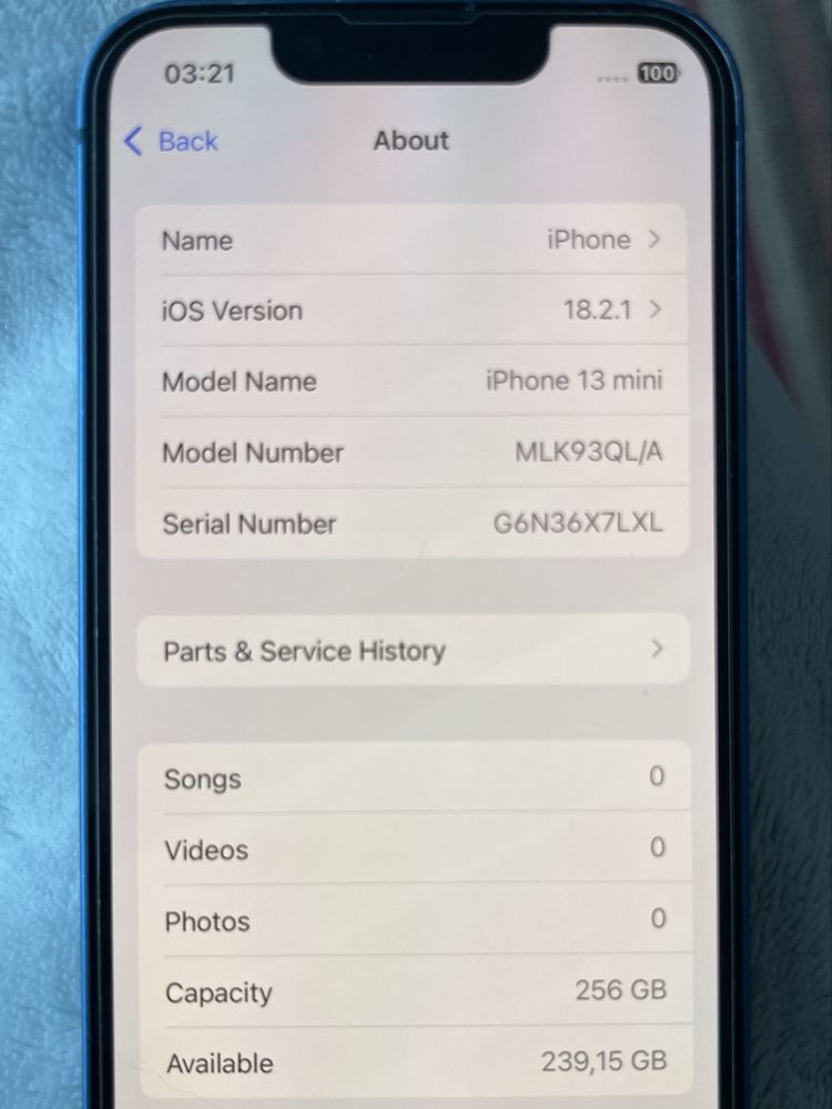 Iphone 13 mini - Azul -