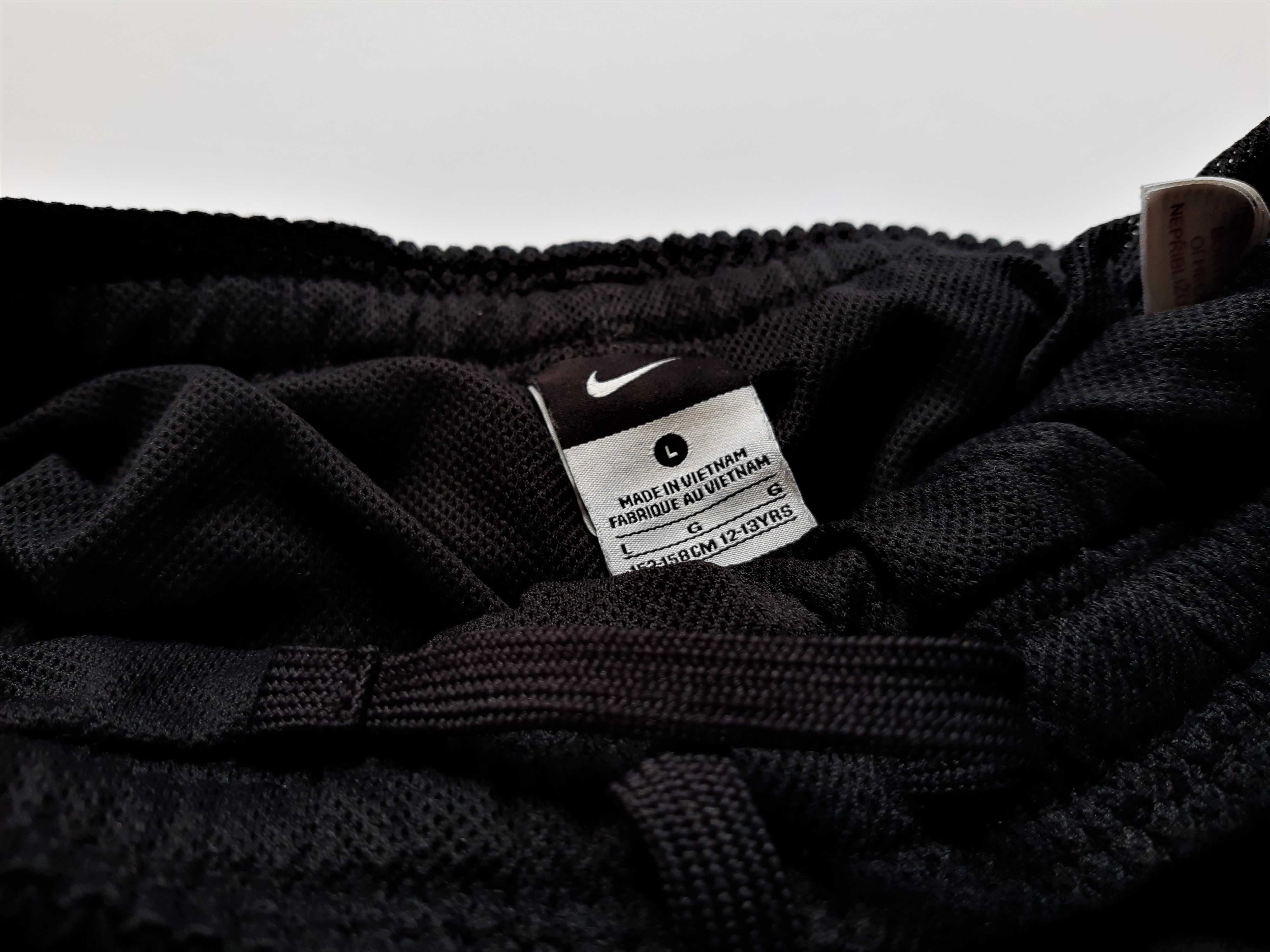 Nike Spodnie Dresowe Dresy Czarne Zielone Limonka Neon