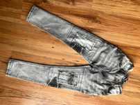 SPODNIE jeans bojówki dla chłopca szare rozm. 134/140 cm