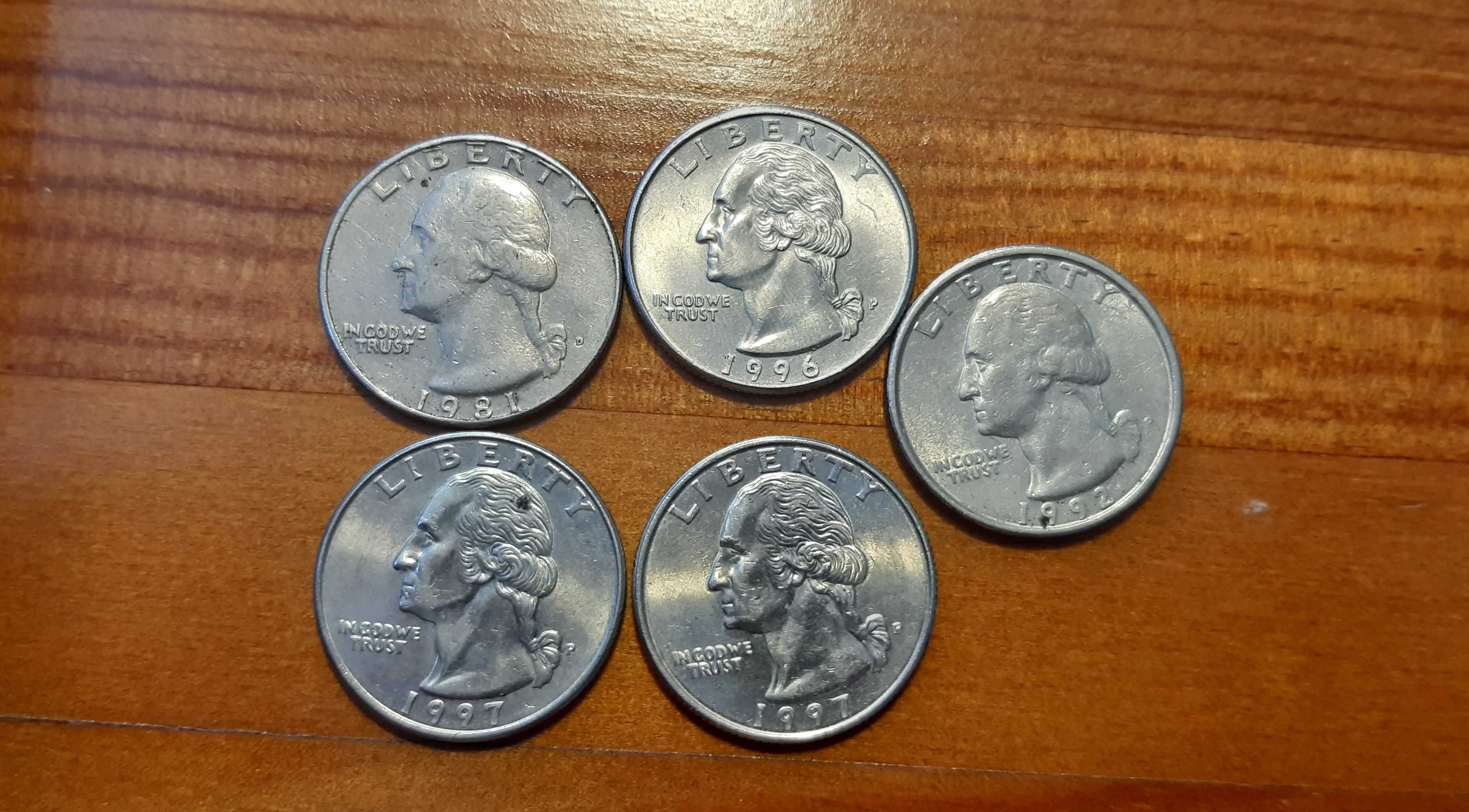 Moedas USA - Cents, Dollars - Antigas