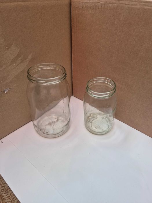 Dwa średnie słoiki z prl