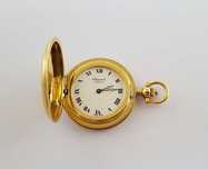 Złoty medalion CHOPARD z zegarkiem Geneve
