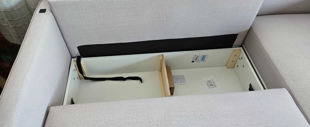 Narożnik 221x153cm z funkcją spania i pojem. PARKER Libro