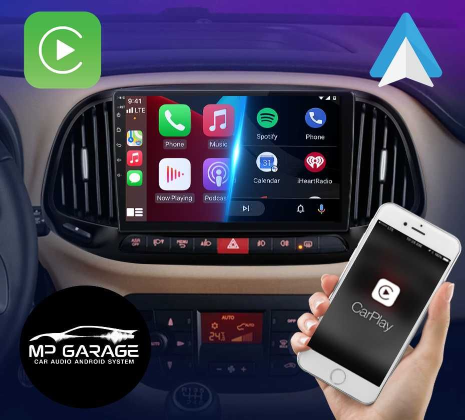 Nawigacja Fiat Doblo Android Qled CarPlay/AA 4G LTE Montaż Gwarancja