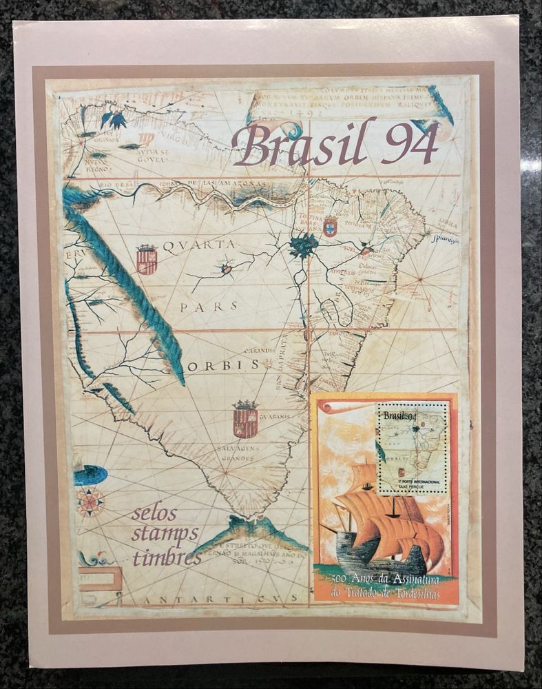 Conjunto completo selos Brasil novos (anos: 90, 91, 92, 93, 94 e 95)