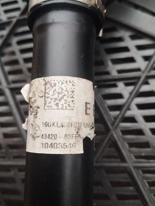 Полуось toyota corolla 43420-02F50