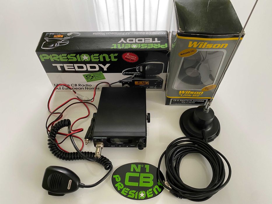 CB Radio PRESIDENT TEDDY + antena Wilson