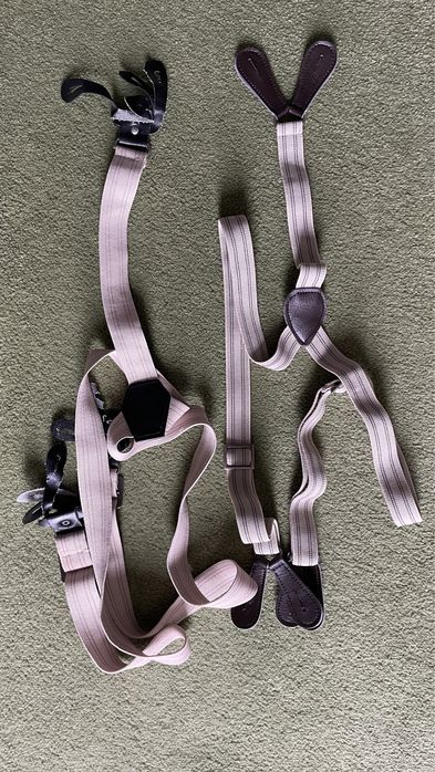 szelki do spodni do spódnicy zapinane na guziki 2 szt