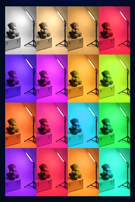 Кільцева RGB LED світлодіодна Селфі лампа 33 см