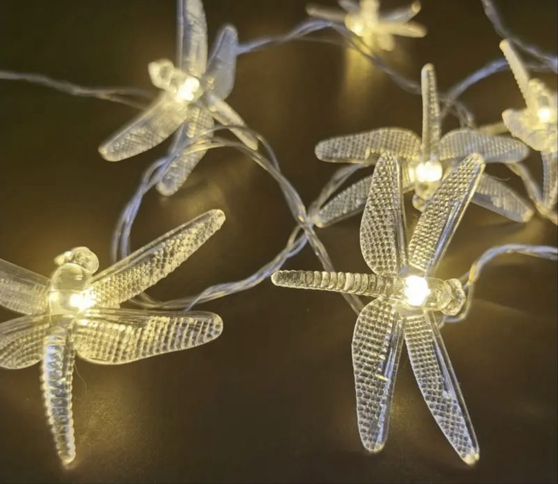 Lampki led ważki kolor swiatła zimny biały