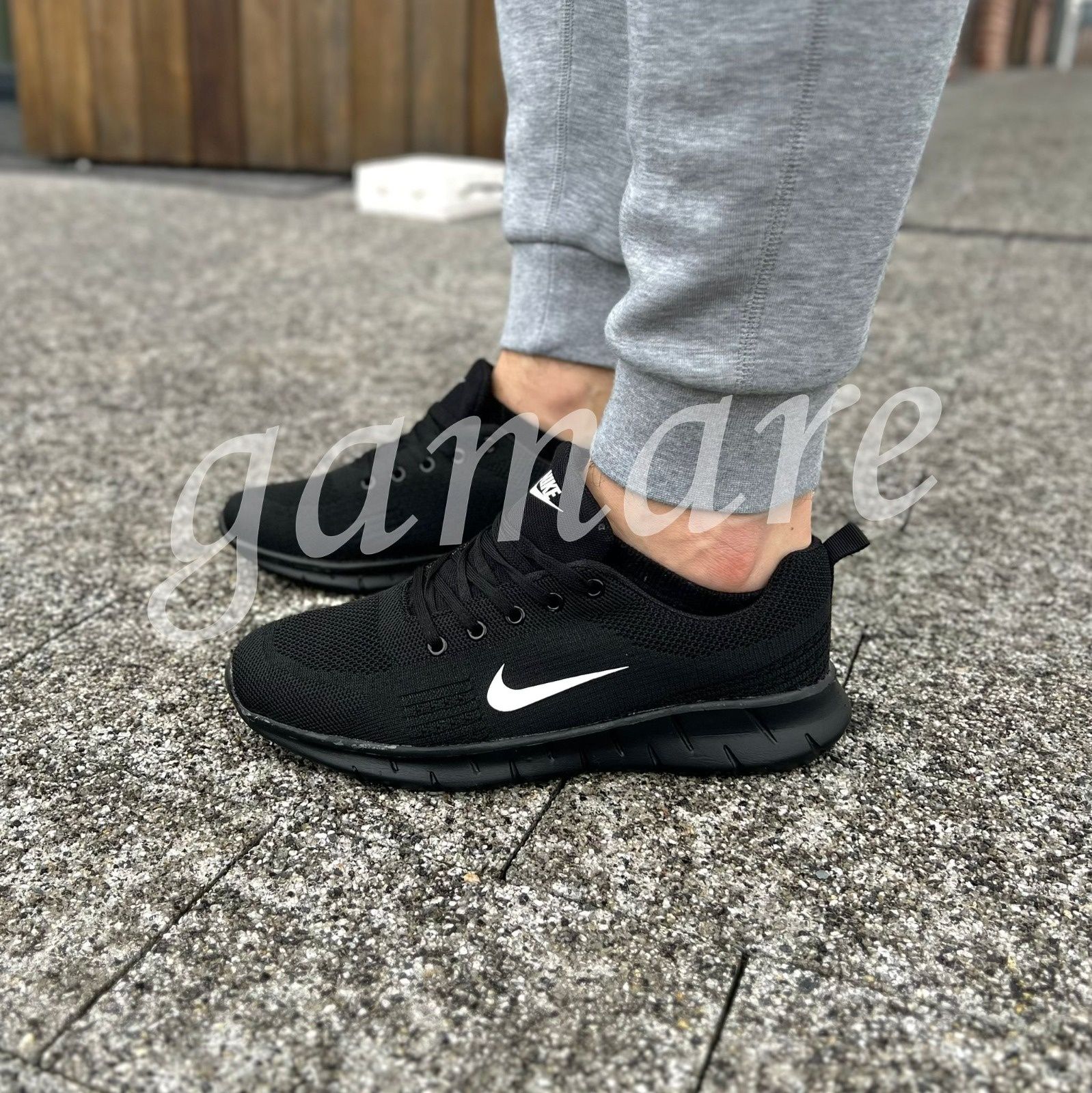 Czarne buty sportowe NIKE męskie idealne do biegania super wygodne