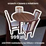 Nowe: Stół okrągły + 4 krzesła, różne kolory, transport cała POLSKA