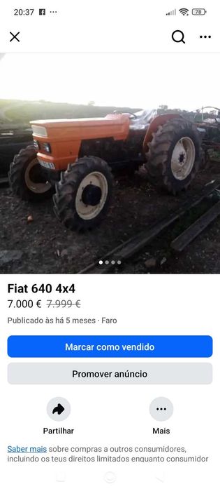 Trator Fiat 640...