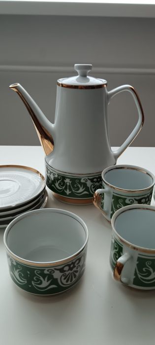 Serwis kawowy Chodzież porcelana.