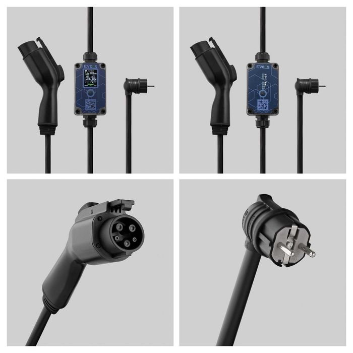 Зарядна станція Eveus Light 16-32-40-48А Type 1 GBT Type 2 NACS