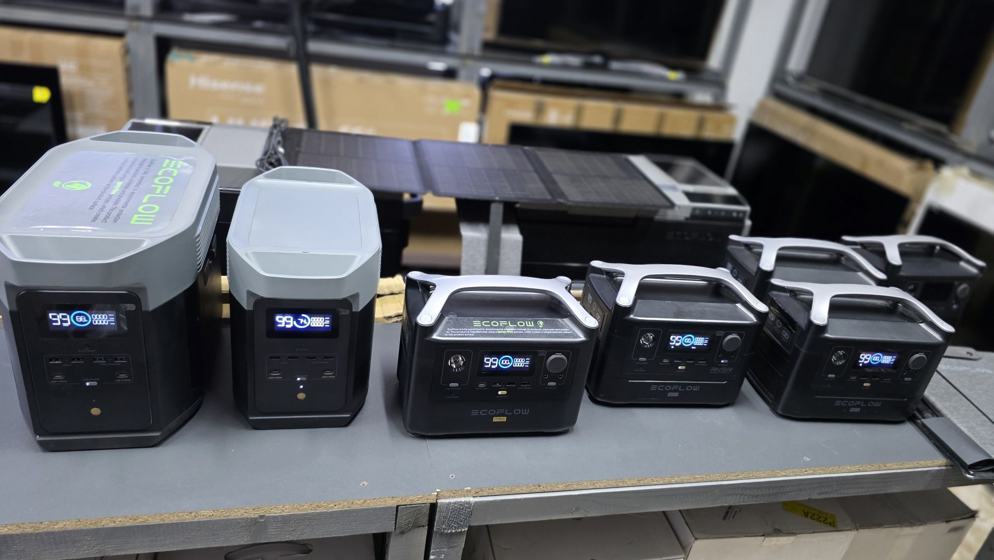 ECOFLOW delta max, delta 2, river pro, river max