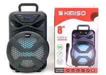 Блютуз колонка валіза, Bluetooth колонка Kimiso 8" з глибоким басом