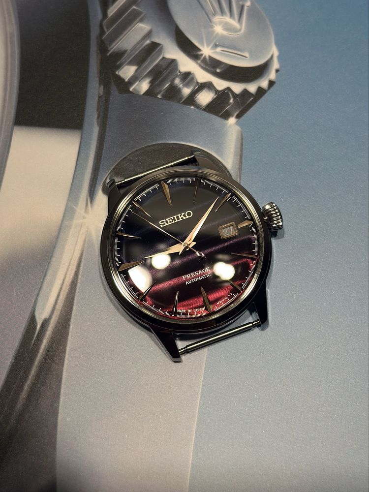 Seiko Presage SRPK75 Cocktailtime Star Bar Purple Sunset