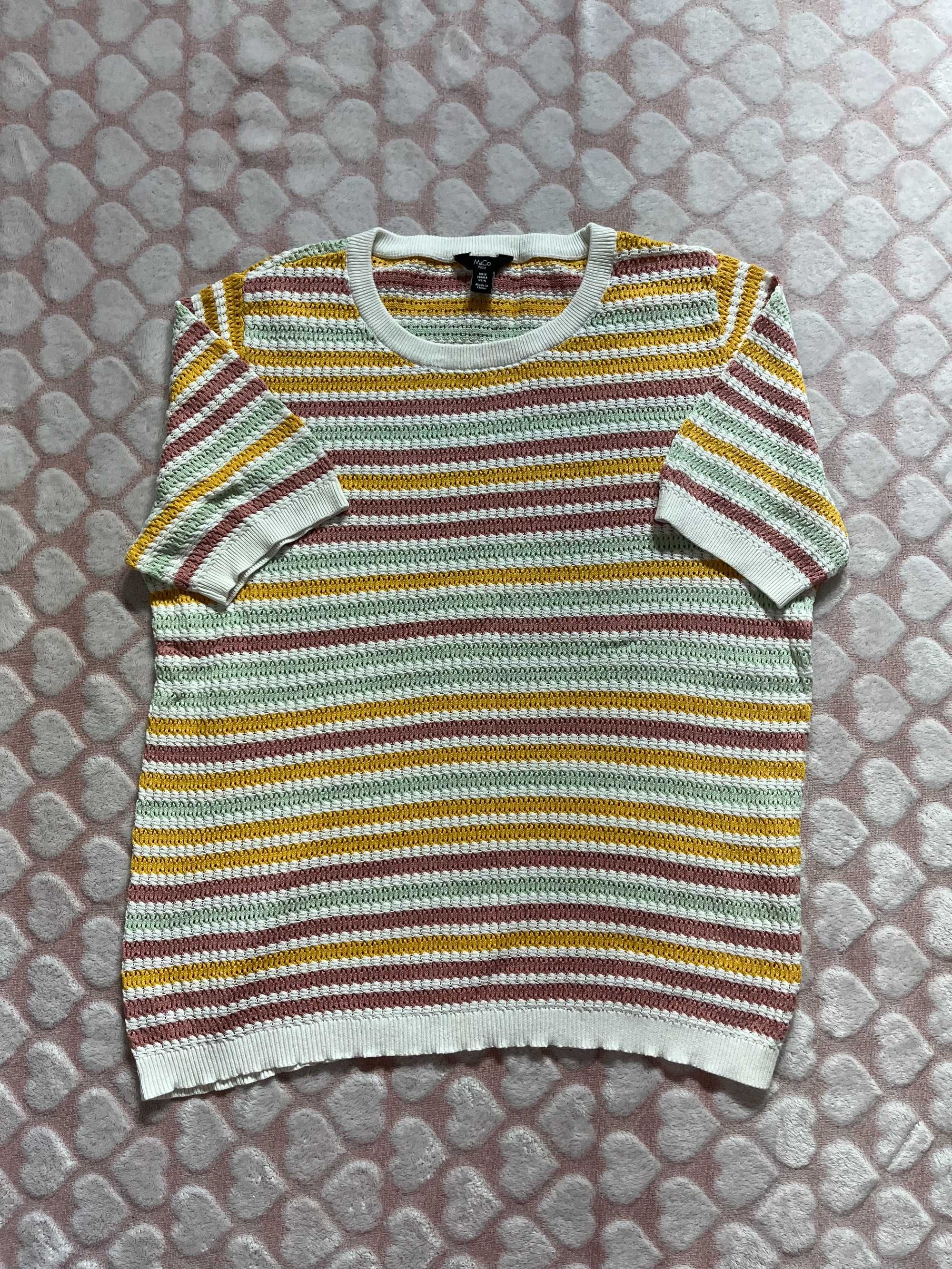 Kolorowy sweterek w rozmiarze XXL 44 marki M&Co