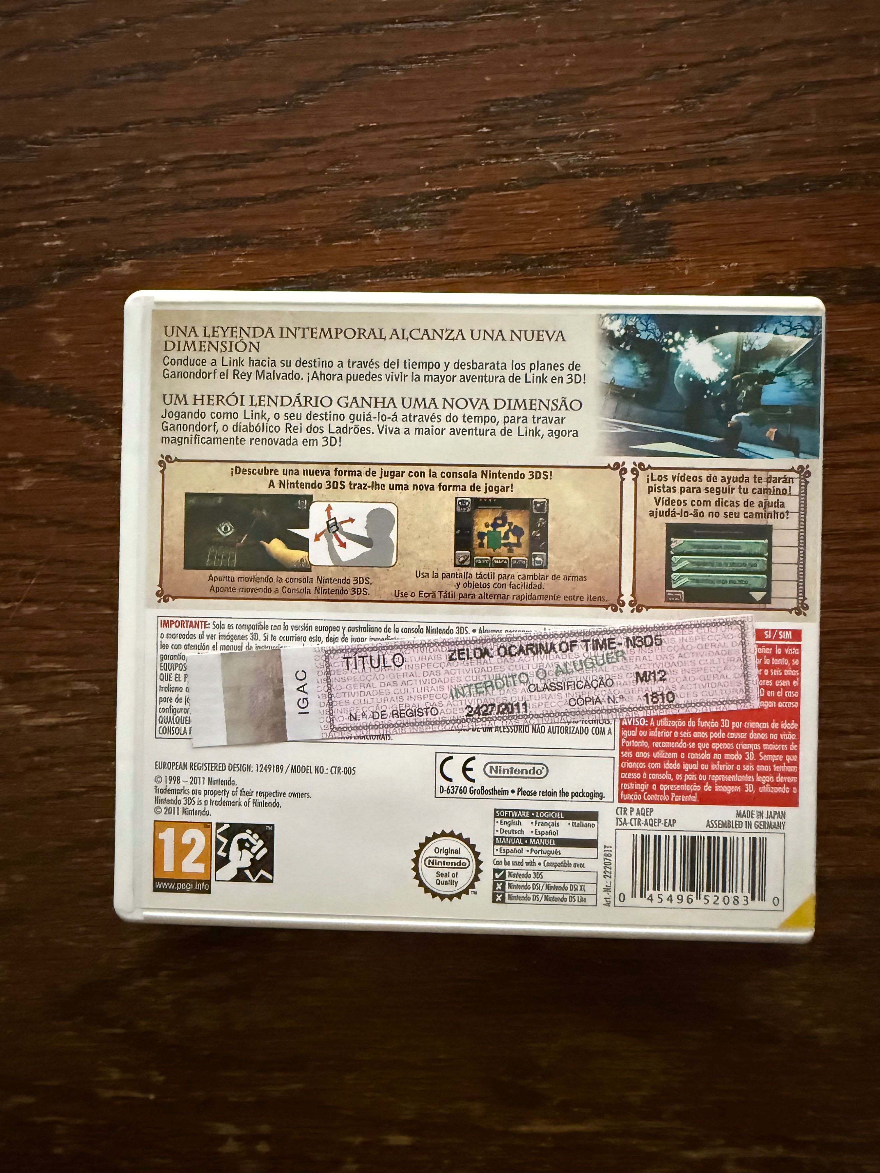 Jogo Nintendo 3DS - The Legend of Zelda: Ocarina of Time 3D