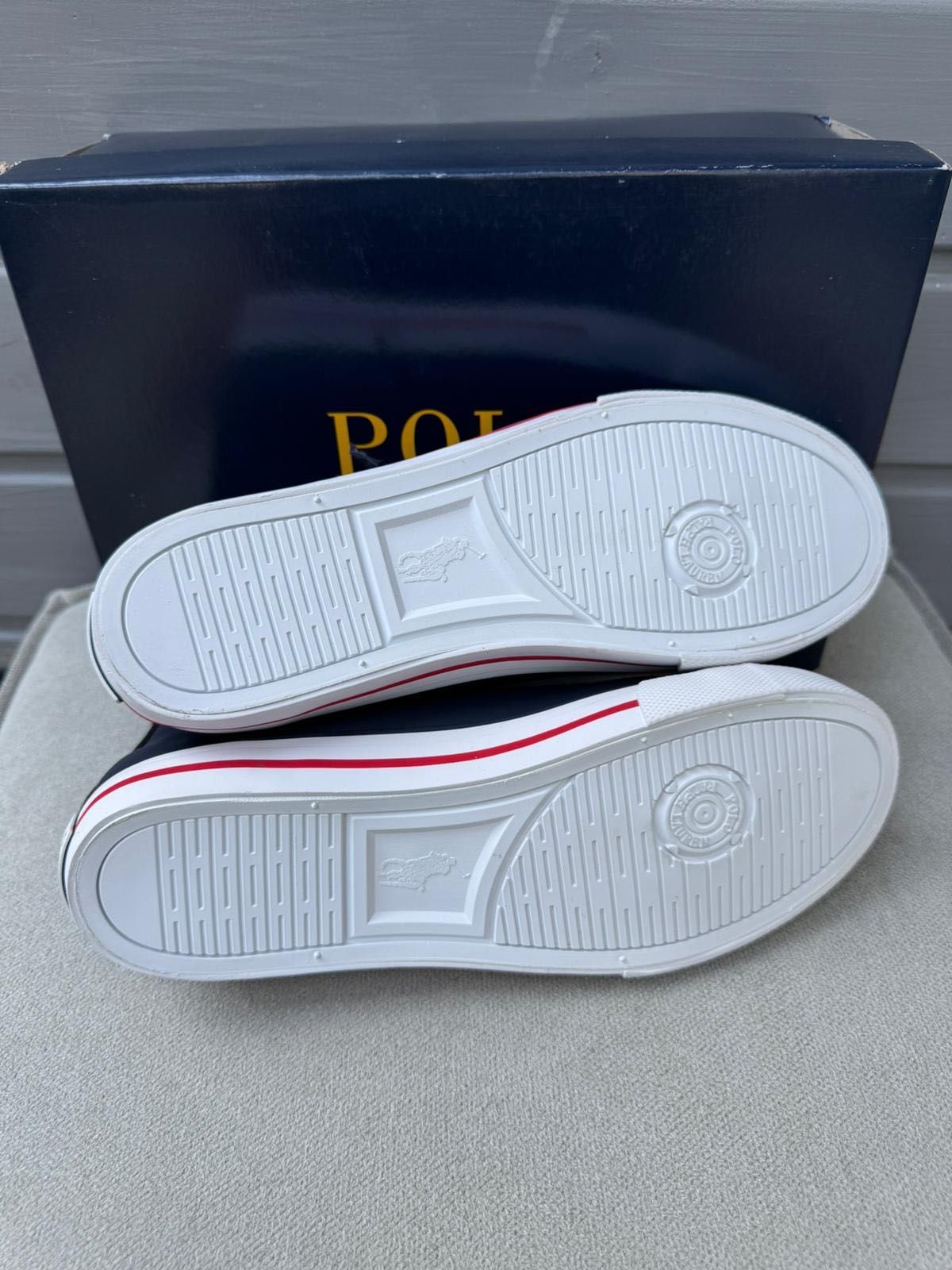 Nowe sneakersy trampki wysokie POLO RALPH LAUREN granatowe 39