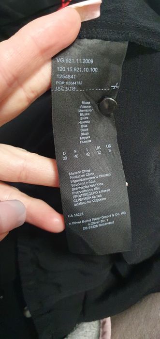 Bluzka eleganca Olivier nowa 38