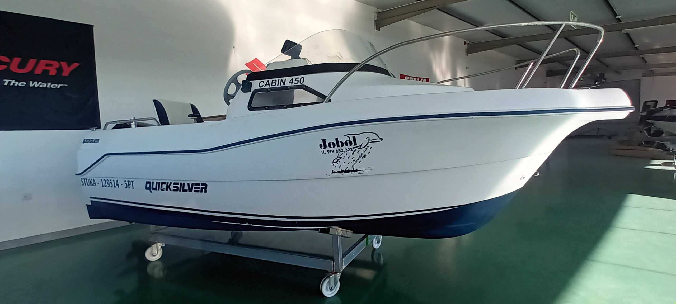 Barco Quicksilver 450 com motor MERCURY 40HP 4Tempos  EFI