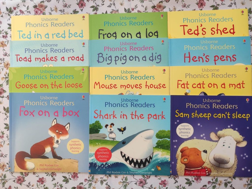 Zestaw 12 książek Phonics Readers Usborne po raz