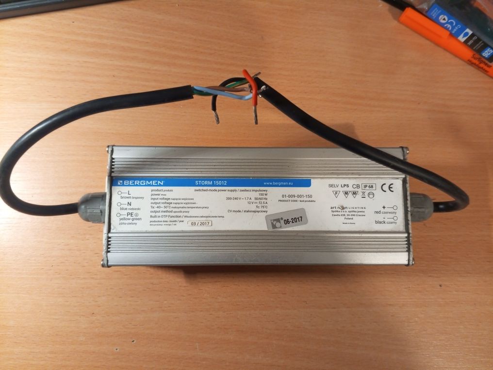 Zasilacz LED 12v 12a