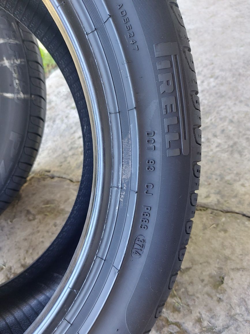 225/45 R17 91Y Pirelli пара шин 2колеса 7+мм.